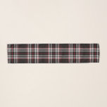 Classic Black Plaid Long Chiffon Scarf<br><div class="desc">Classic Black Plaid Long Rectangular Chiffon Scarf.  Optional initials in corner.    Design by Claudine Boerner.</div>