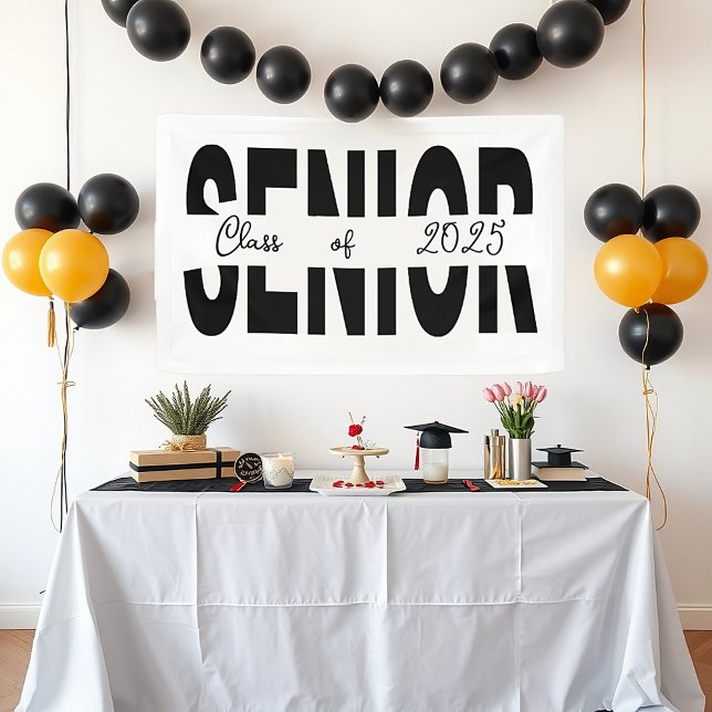Classic black Senior custom Banner (Creator Uploaded)