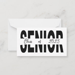 Classic black Senior custom Card