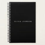 Classic Black | Spiral Weekly/Monthly Planner<br><div class="desc">Add your custom name to this classic black spiral weekly\monthly planner. Ideal for a variety of projects to keep you organized.</div>