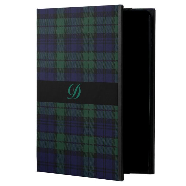 Classic Black Watch Tartan Plaid iPad Air 2 Case (Front)