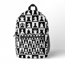 Classic Black & White Chessboard Pattern