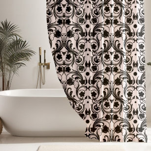 Classic Black & White Damask Pattern