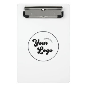 Classic Black & White Logo Business Promotional  Mini Clipboard