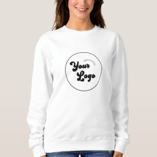 Classic Black & White Logo Business Promotional  Sweatshirt