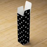 Classic Black & White Polkadots Wine Box<br><div class="desc">Classic Black & White Polkadots

Visit Boutique Builder for more customizable retail,  business,  party and wedding supplies!</div>