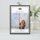 Classic Black & White Script Graduation Photo Thank You Card