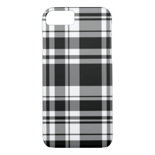 classic Black white tartan plaid iPhone 8/7 Case