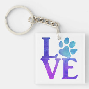 Classic Blue and Purple Keychain