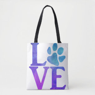 Classic Blue and Purple Tote Bag
