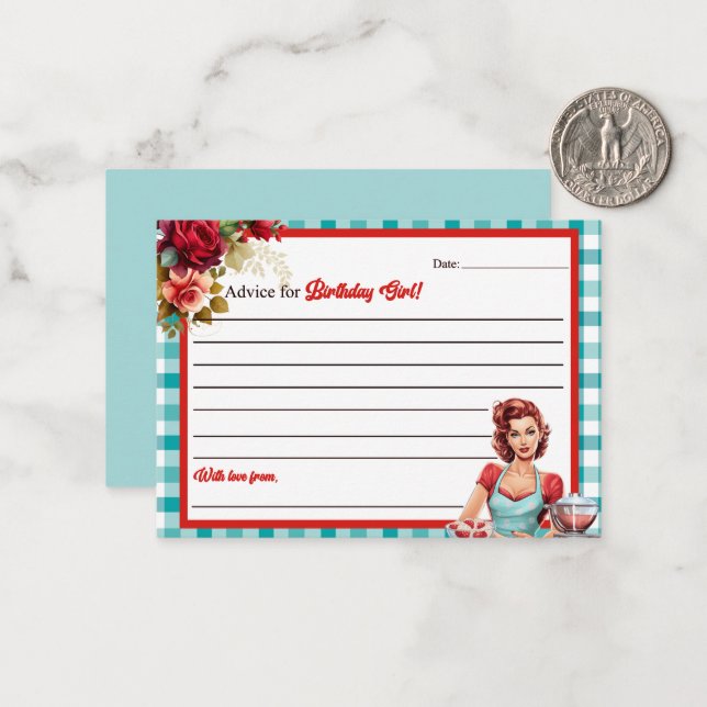 Classic Blue Anniversaire Conseils pour la carte B (Devant/Arrière en situation)