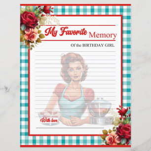 Classic Blue Birthday Party Favourite Memory