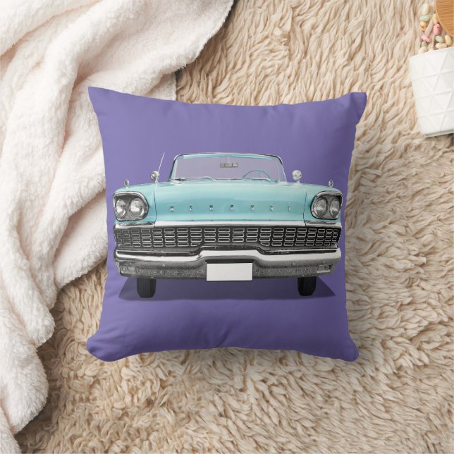 CLASSIC BLUE CAR THROW PILLOW (Blanket)