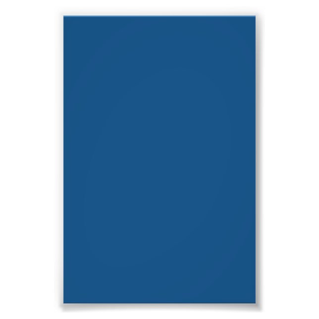 Classic Blue Colour Photo Print (Front)