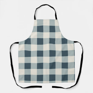 Classic Blue Farmhouse Gingham Style Apron