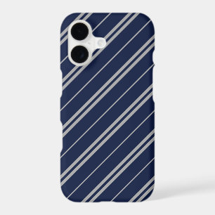 Classic Blue Grey School Stripes Pattern