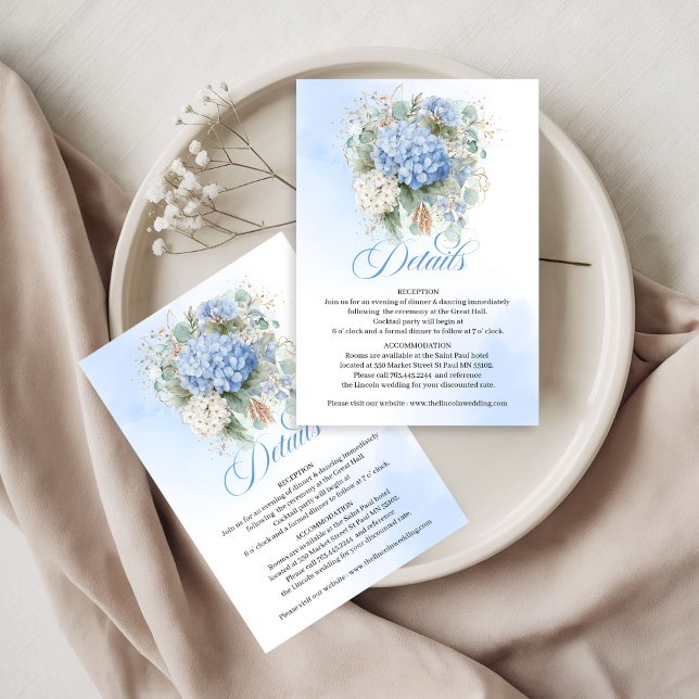 Classic Blue Hydrangea Eucalyptus details card (Classic Blue Hydrangea Eucalyptus details card)