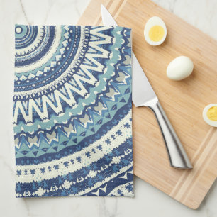Classic Blue Mandala Kitchen Towel