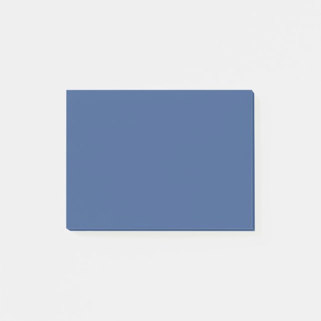Classic Blue Plain Solid Colour Post-it Notes (Front)