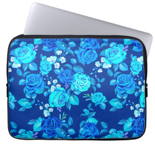 Classic Blue Rose Flowers Pattern-876 Laptop Sleeve