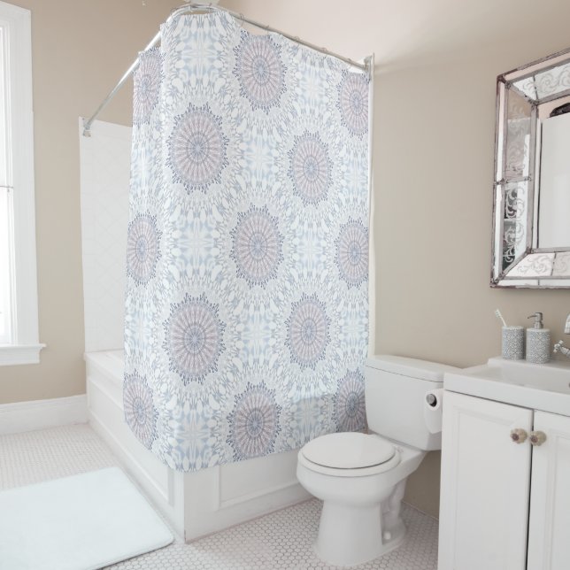 Classic Blue White Mandala Pattern (In Situ)