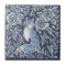 Classic Blue White Ornate Fox Forest Floral Art