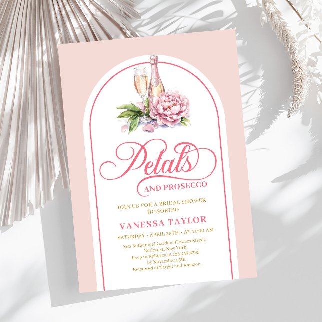 Classic blush and gold invite boho arch design (Classic blush and gold invite boho arch design

)