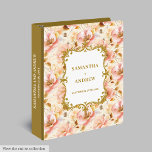 Classic Blush Gold Wedding 3 Ring Binder<br><div class="desc">Keep your most cherished memories beautifully preserved with this wedding ring binder featuring lush blush and gold boho flowers. Designed in a soft watercolor style, this binder is perfect for organizing wedding photos, keepsakes, vows, or planning details. The romantic blush roses and shimmering gold accents bring a timeless elegance, making...</div>