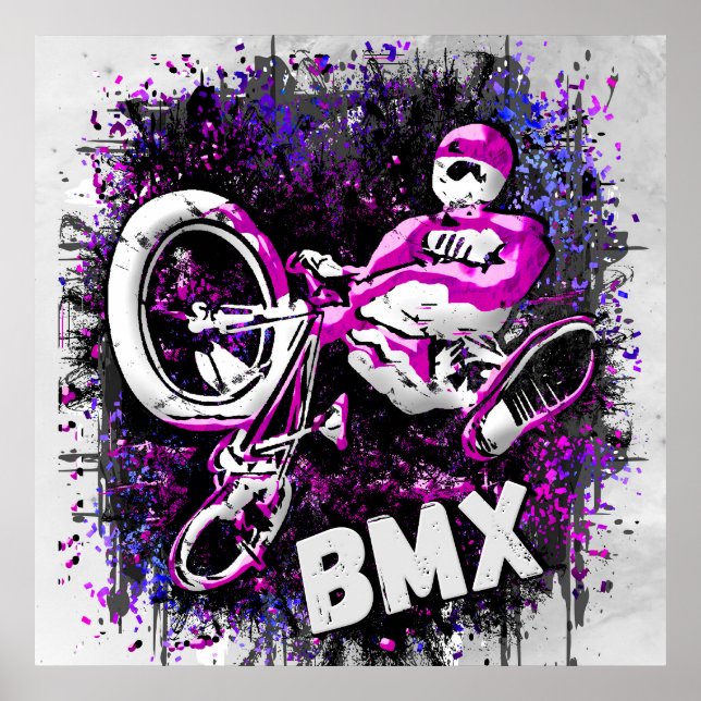 Classic Bmx Bike - Bmx Freestyle Bmx Poster (Front)