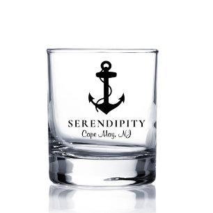 Classic Boat Anchor Whiskey Glass