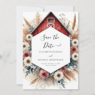 Classic Boho Barnyard Wedding Save The Date