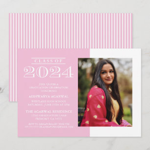 CLASSIC BOLD CLASS OF 2024 GRADUATION INVITATION