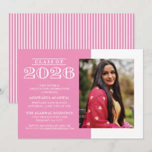 CLASSIC BOLD CLASS OF 2026 GRADUATION INVITATION