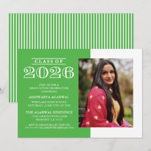 CLASSIC BOLD CLASS OF 2026 GRADUATION INVITATION