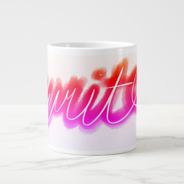 Classic Bold Dialogue Balloon Graphic Large Coffee Mug (Front)