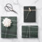 Classic bold holiday plaid and stars hunter green