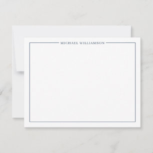 Classic Border Custom Note Cards 