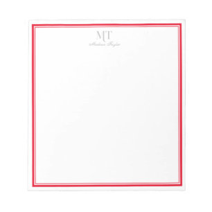 Classic Border Personalised Notepad