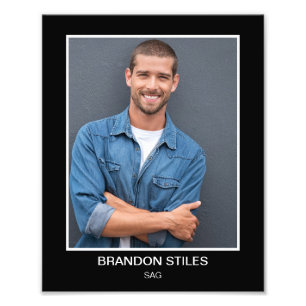 Classic Border Printed Headshots for Actors Photo Print