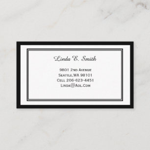 Classic Bordered Calling Card