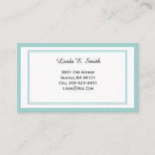 Classic Bordered Calling Card