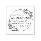 Classic Botanical Sent From Name Return Address