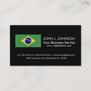 Classic Brazilian Flag Business Card