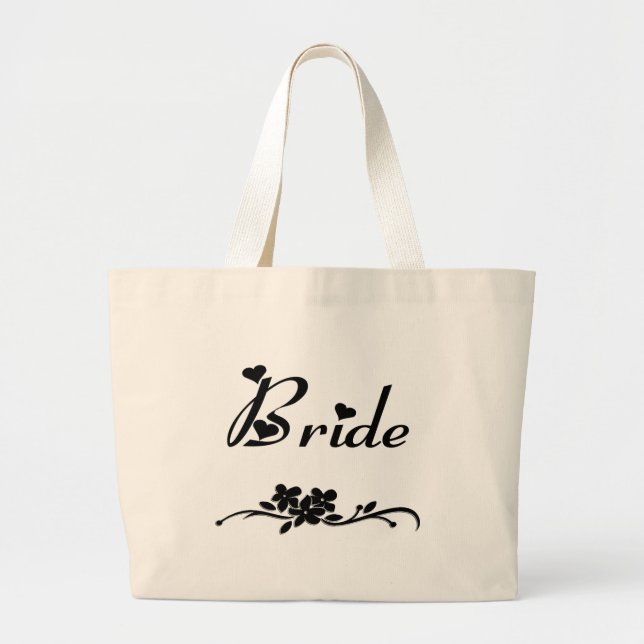 Classic Bride Large Tote Bag (Front)