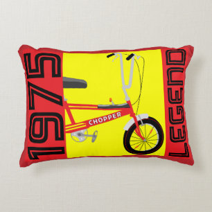 Classic British 1970's Iconic Bicycle Accent Pillow