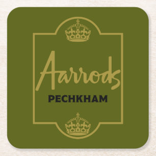 Classic British Novelty Gift Square Paper Coaster