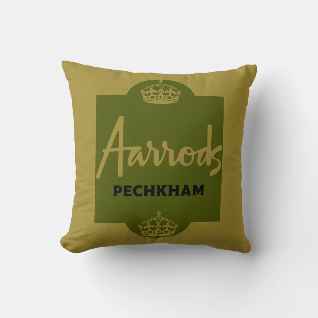 Classic British Novelty Gift Throw Pillow (Front)