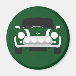 Classic British Racing Green Mini Car Magnet