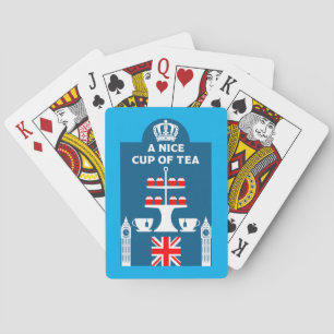 Classic British Tea Drinkers Playing Cards