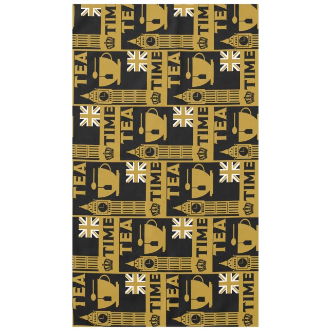 Classic British Tea Drinkers  Tablecloth (Front)
